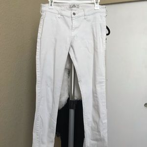 Hollister white skinny jeans